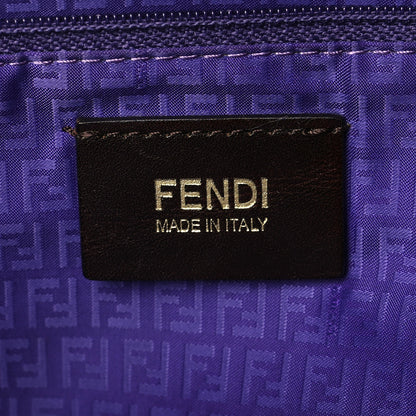 Fendi Zucca Spalmati Large Roll Tote Tobacco Viola 6 of 7