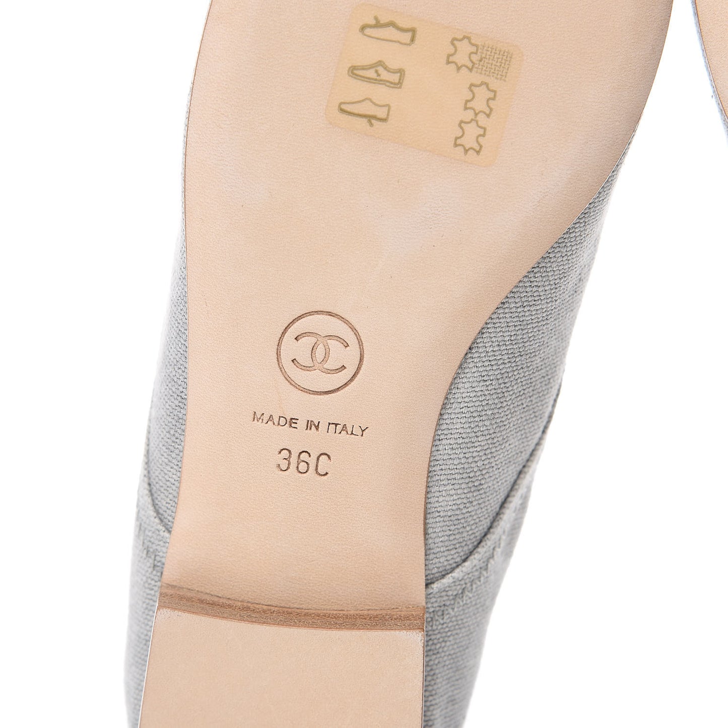 Washed Toile Snakeskin Cap Toe CC Lace Up Flats 36 Grey