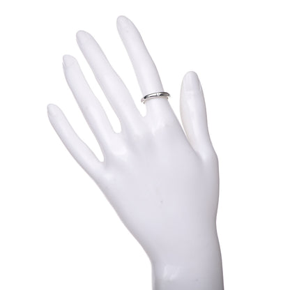 Tiffany Platinum Diamond Elsa Peretti Band Ring 49 5 2 of 5