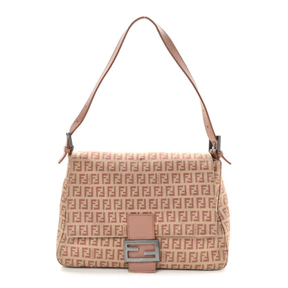 Fendi Zucchino Vitello Mama Baguette Beige Bruciato Bois de Rose 1 of 13