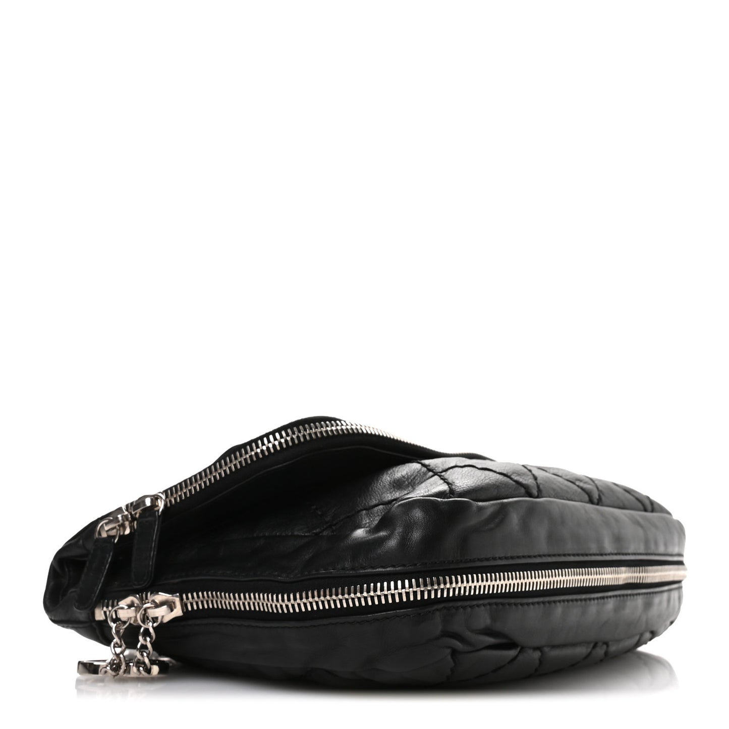Calfskin Expandable Flap Black Black