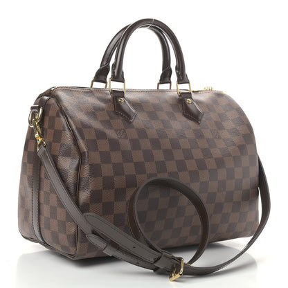 Louis Vuitton Damier Ebene Speedy Bandouliere 30 3 of 9