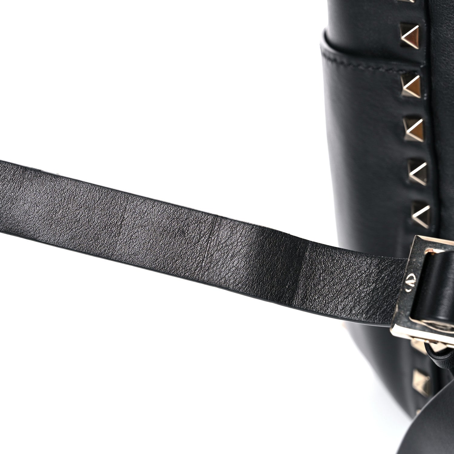 Valentino Garavani Vitello Medium Rockstud Backpack Black 15 of 16