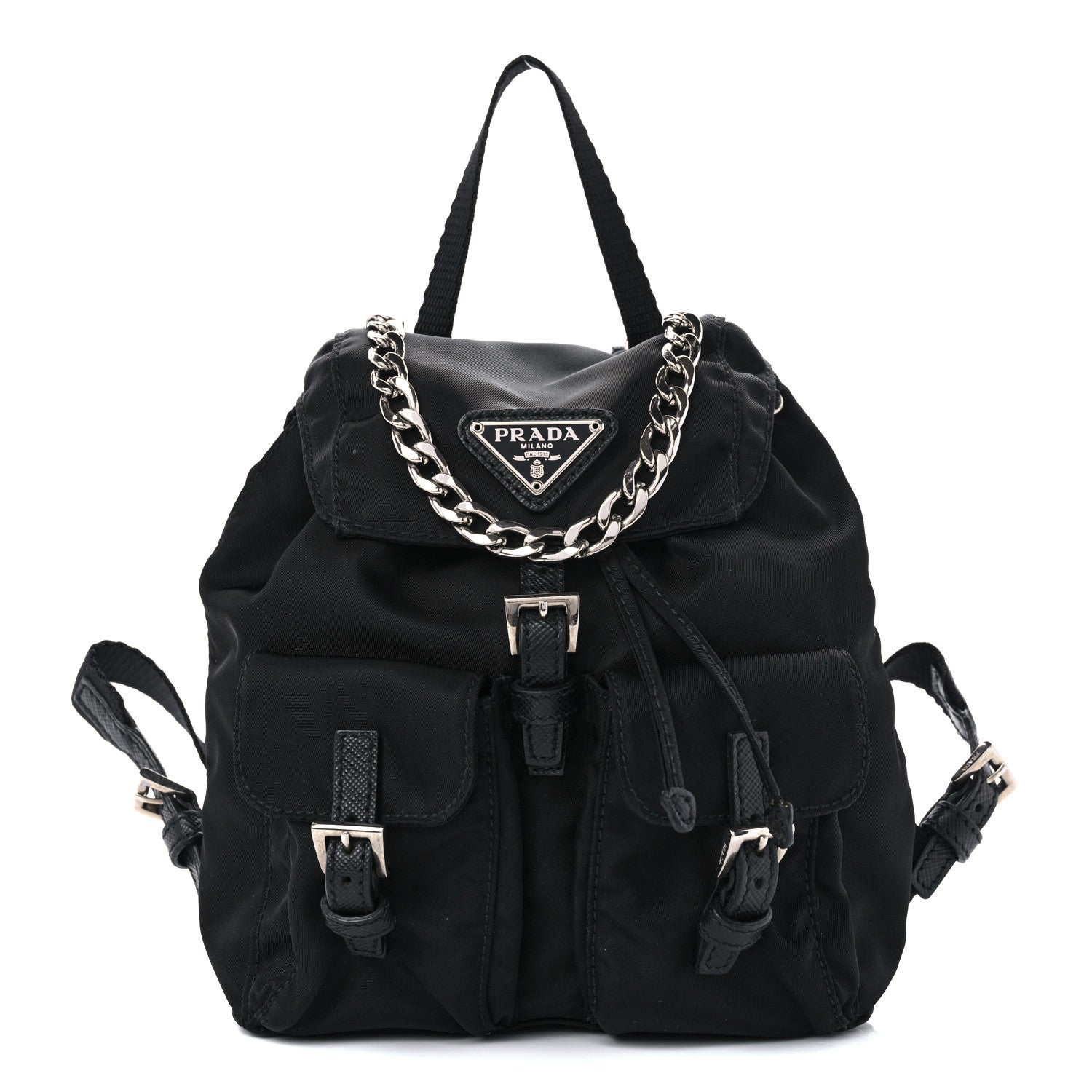 Prada Nylon Vela Mini Crossbody Backpack Black 1 of 10