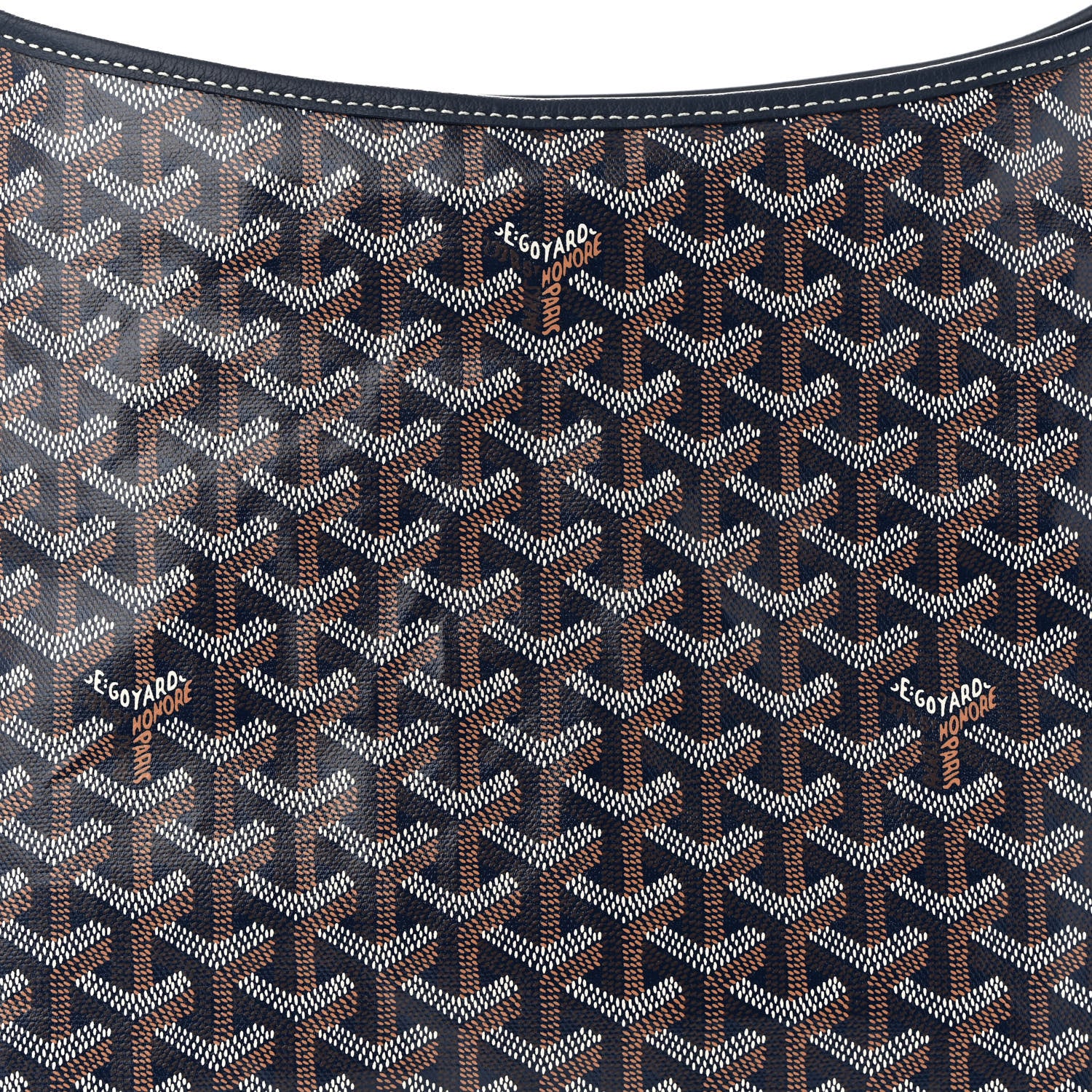 Goyard Goyardine Boheme Hobo Navy Blue 10 of 12