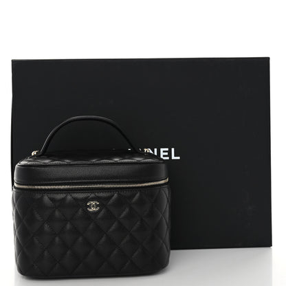 Chanel Caviar Quilted Large Vanity Pouch Black 13 of 13