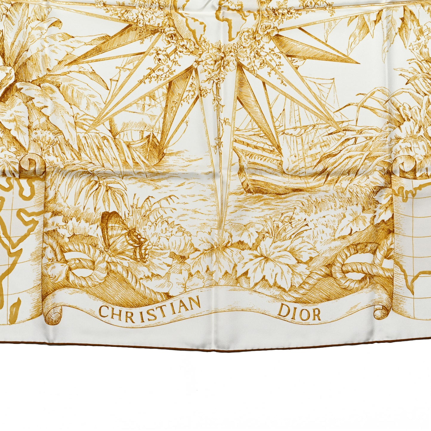 Silk Rêve d'Infini Square Scarf Yellow