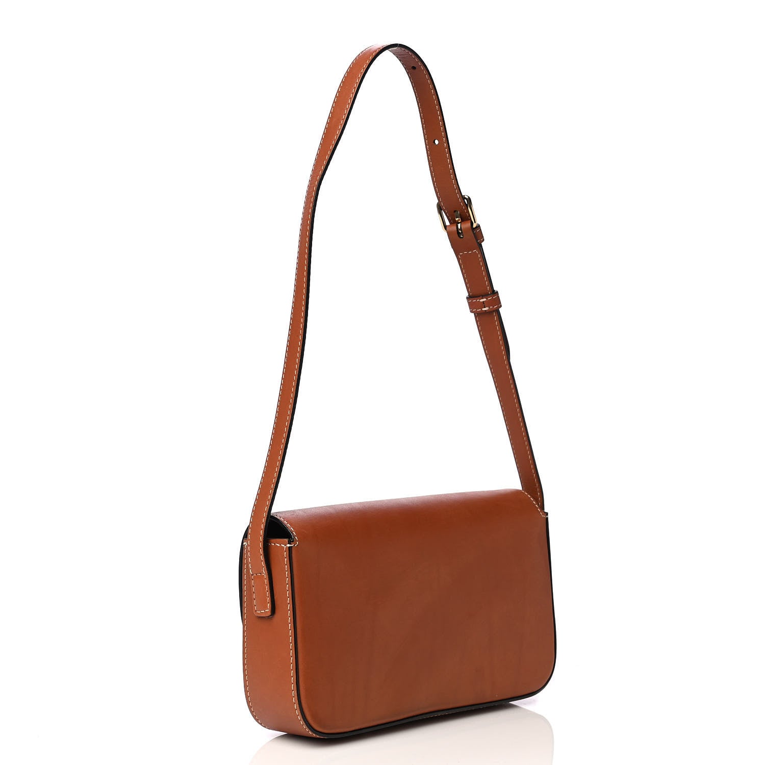 Celine Natural Calfskin Triomphe Shoulder Bag Tan 2 of 4