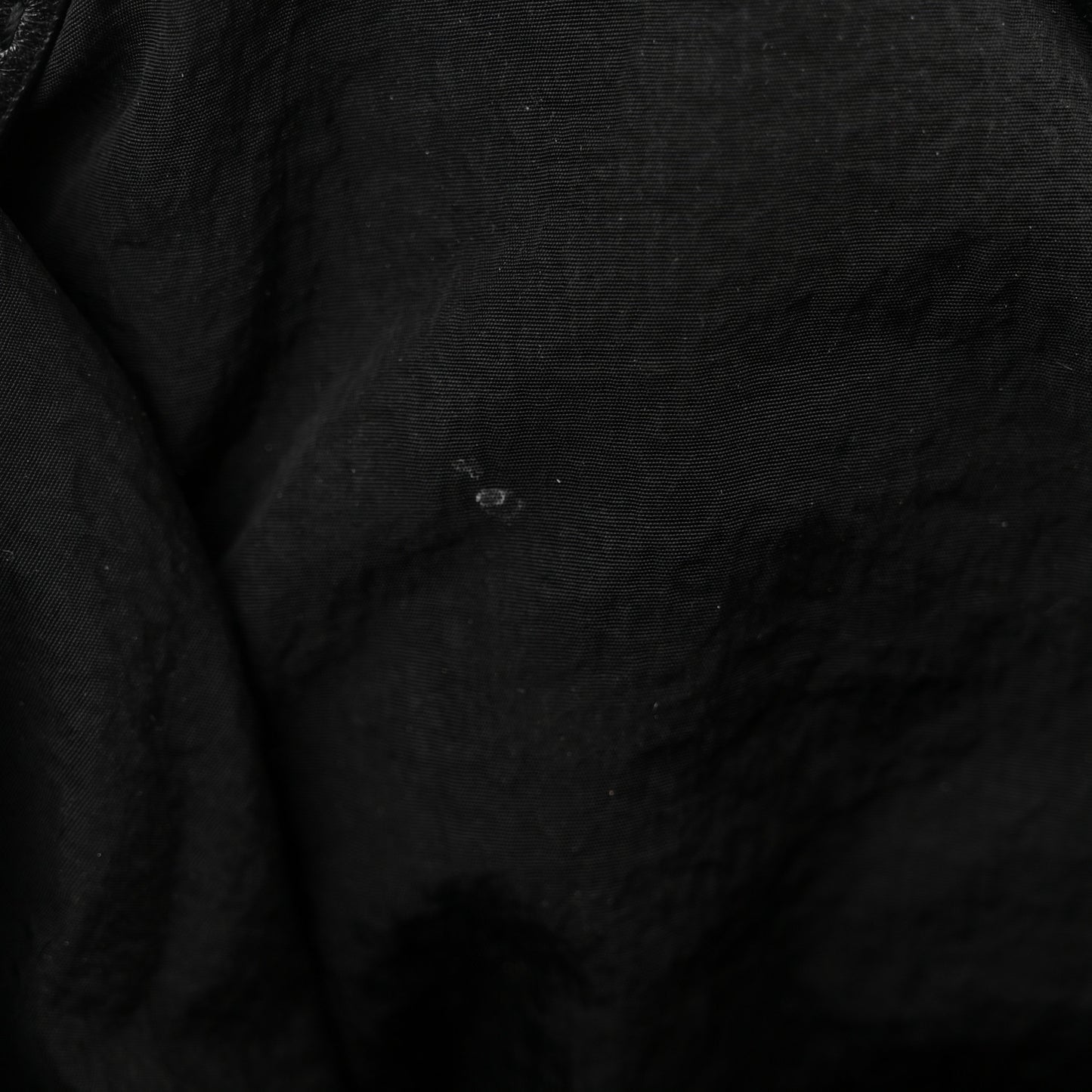 Lambskin Knit Small The Point Triangle Bag Black