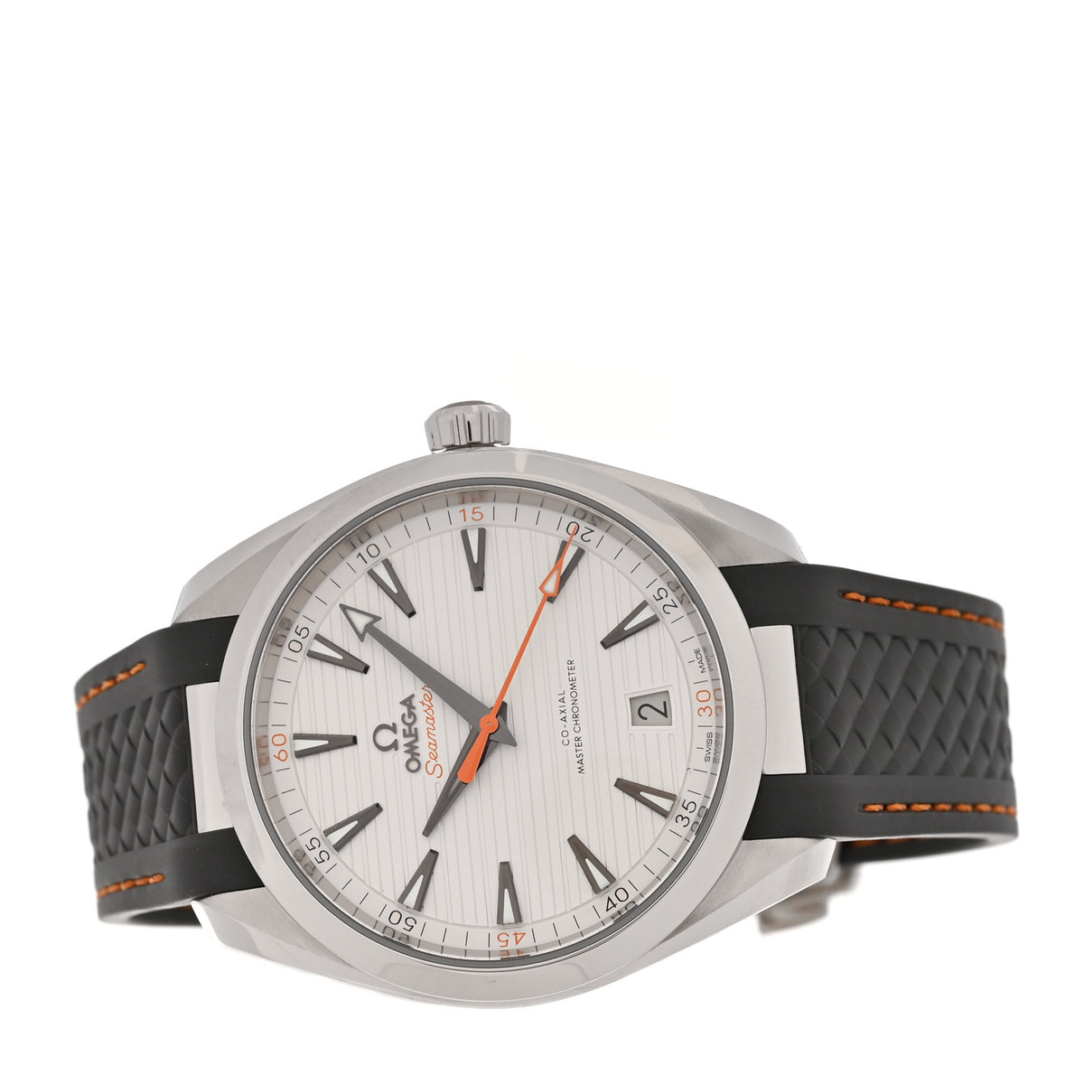 Omega Stainless Steel Rubber 41mm Seamaster Aqua Terra 150M Co-Axial Automatic Watch Silver 220.12.41.21.01.002 2 of 5