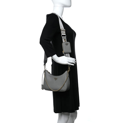 Prada Saffiano Re-Edition 2005 Shoulder Bag Ardesia 2 of 10