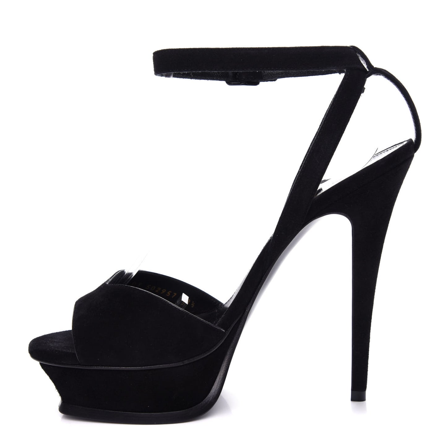 Kid Scamosciato Tribute 105 Platform Sandals 38.5 Black
