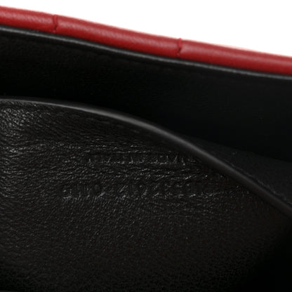 Saint Laurent Lambskin Matelasse Monogram Medium Vicky Chain Bag Rouge Eros 7 of 10