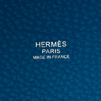 Hermes Taurillon Clemence Picotin Lock 18 PM Bleu Frida 6 of 9