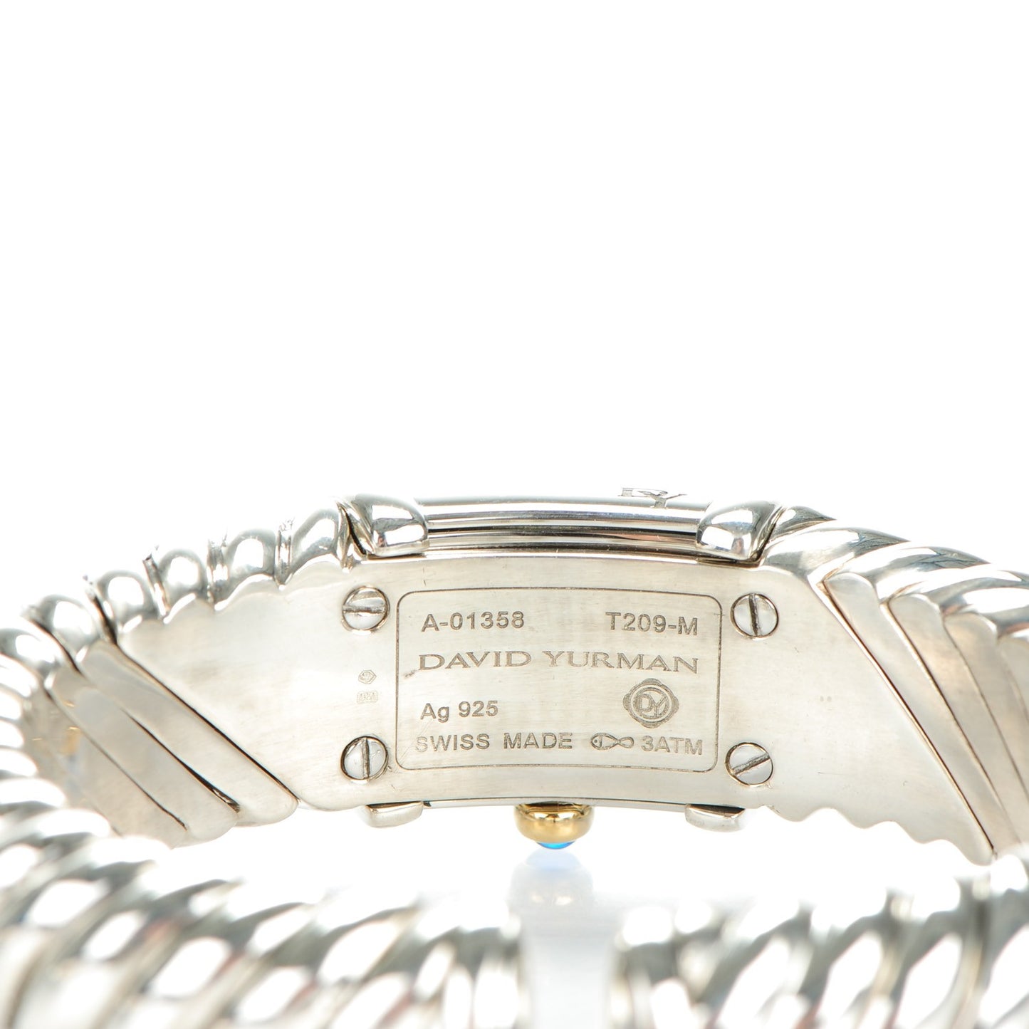 Sterling Silver 18K Yellow Gold Diamond Mother of Pearl 19mm Waverly Quartz Watch