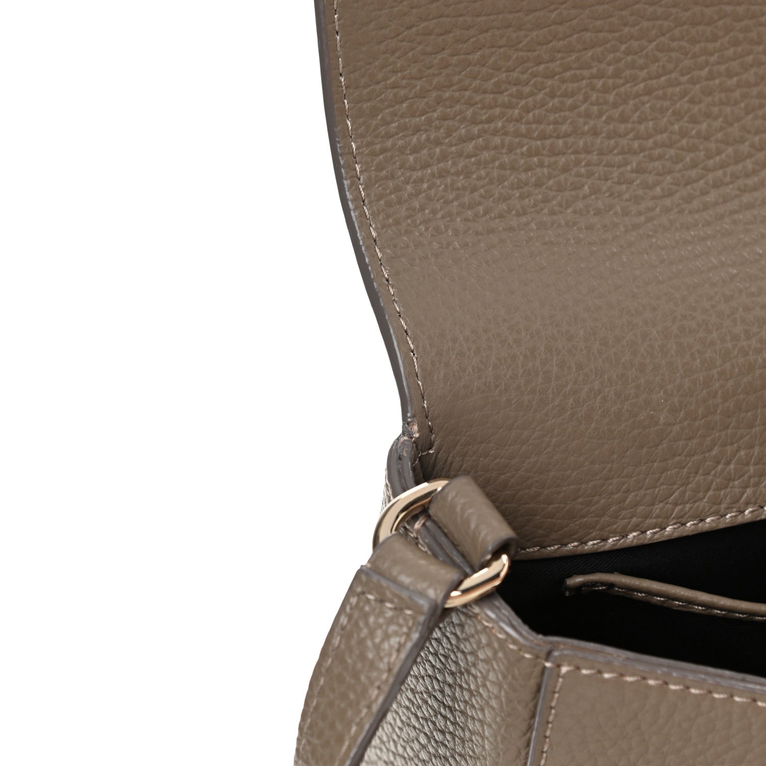 Jimmy Choo Pebbled Calfskin Studded Shoulder Bag Grey 11 of 13