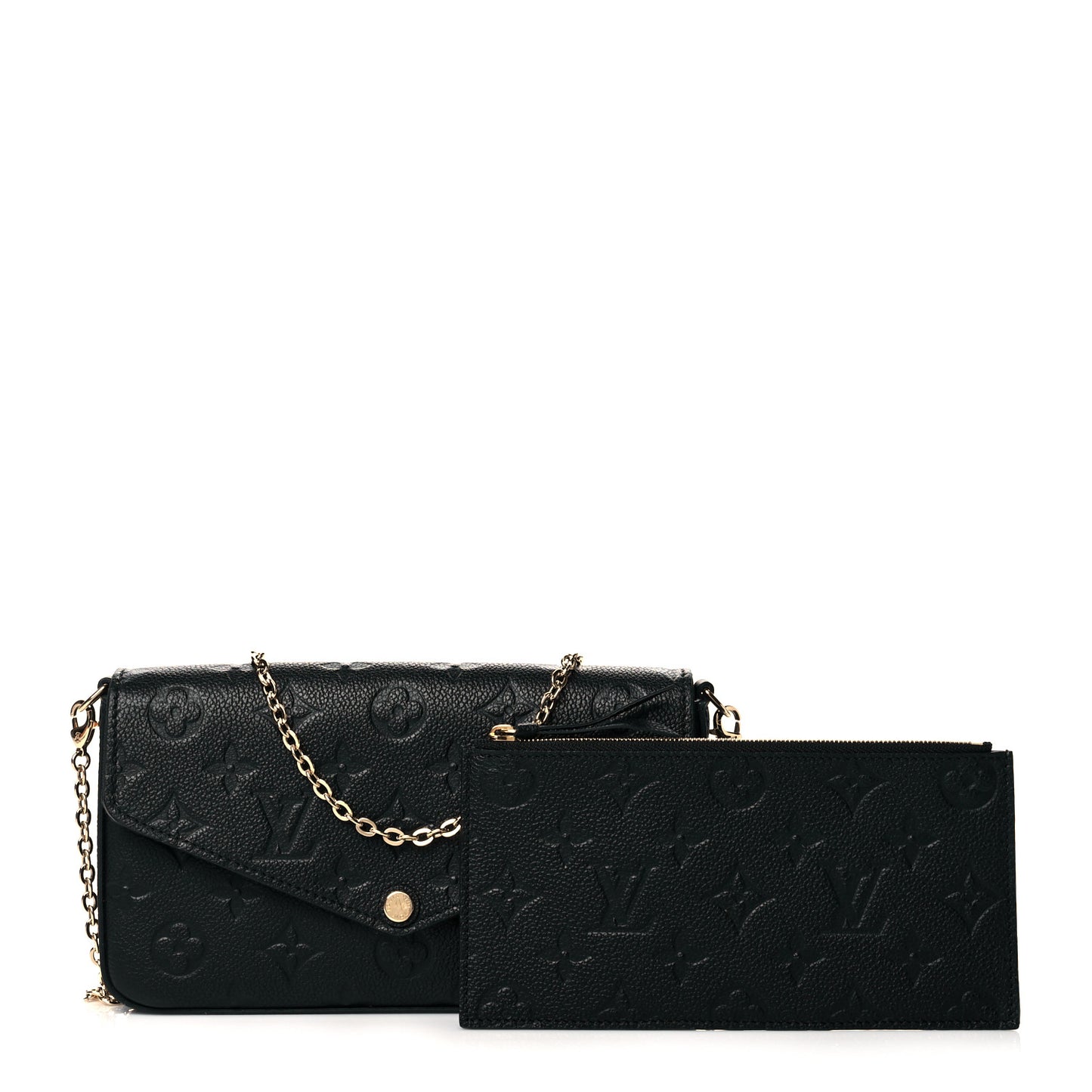 Empreinte Pochette Felicie Chain Wallet Black