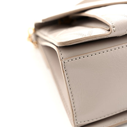 Givenchy Goatskin Quilted Medium GV3 Shoulder Bag Beige 10 of 10
