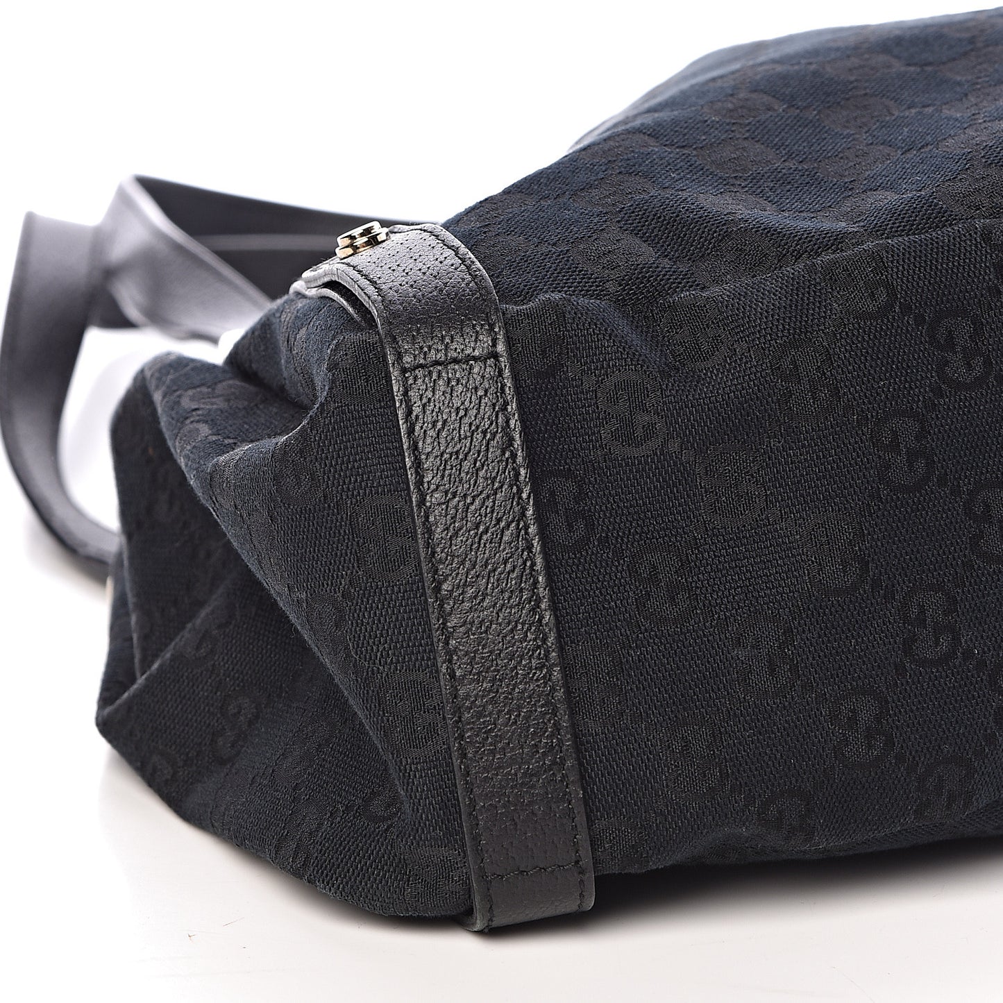 Monogram Medium Abbey Shoulder Bag Black