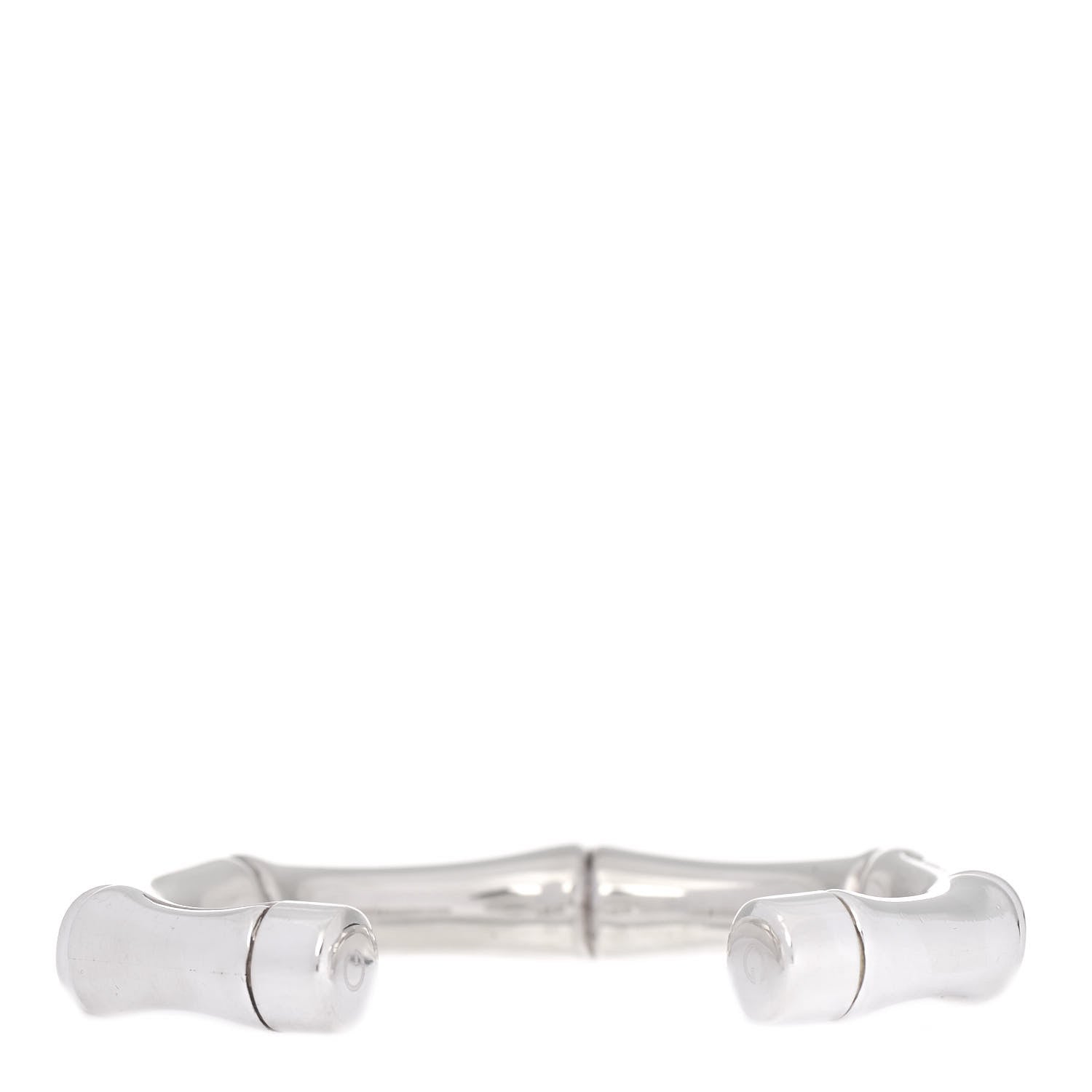 Gucci Sterling Silver Bamboo Cuff Bracelet 17 3 of 7