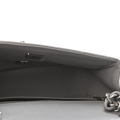 Chanel Lambskin Quilted Mini Rectangular Flap Grey 4 of 4