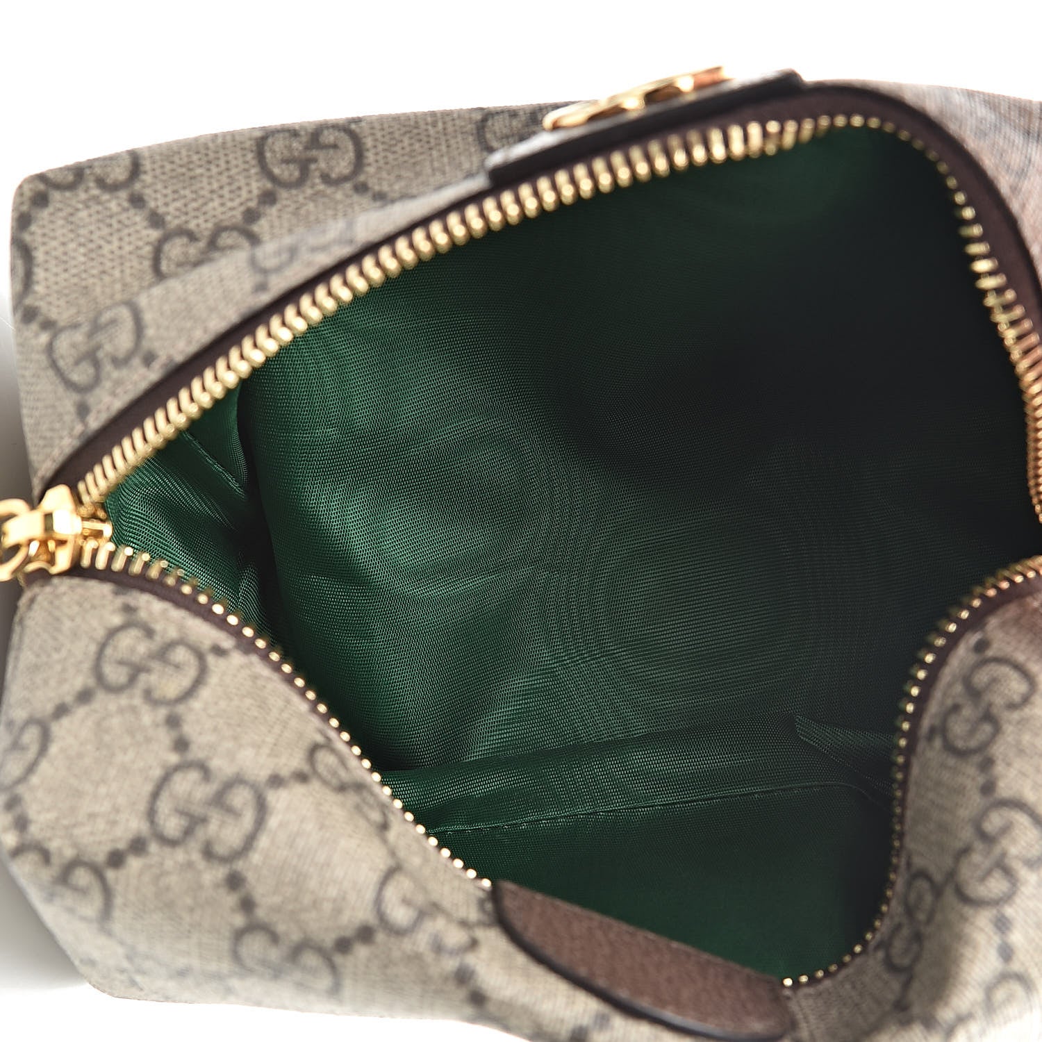 Gucci Soft GG Supreme Monogram Calfskin Medium Ophidia Cosmetic Case Beige Ebony New Acero 5 of 8