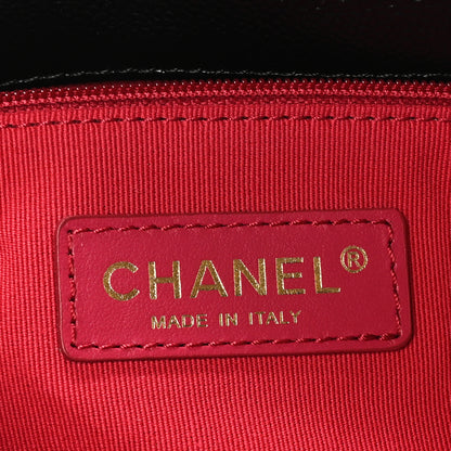 Chanel Shiny Caviar Quilted Large Chain Melody Flap Black 10 of 19