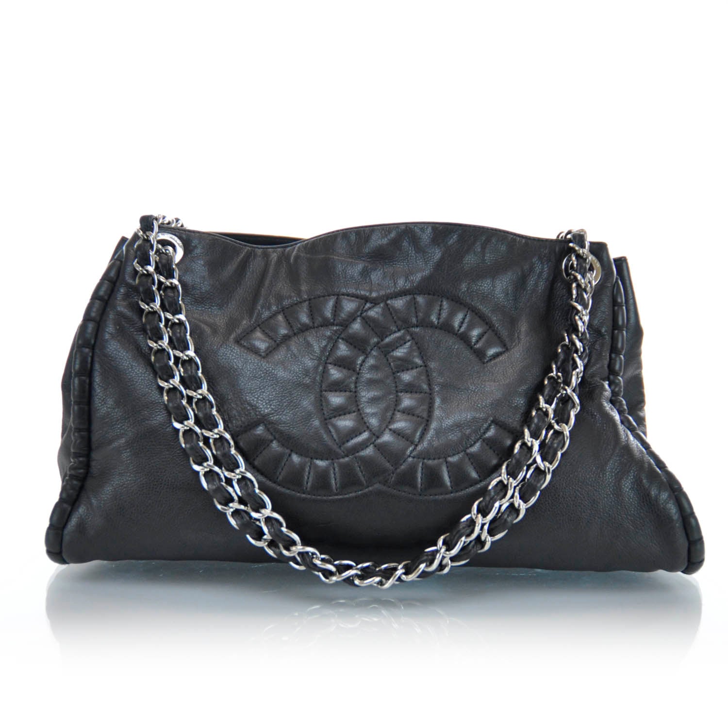 Chanel Calfskin On the Bund Tote Black 1 of 8