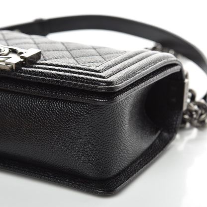 Chanel Caviar Quilted Small Boy Flap Black 16 of 19