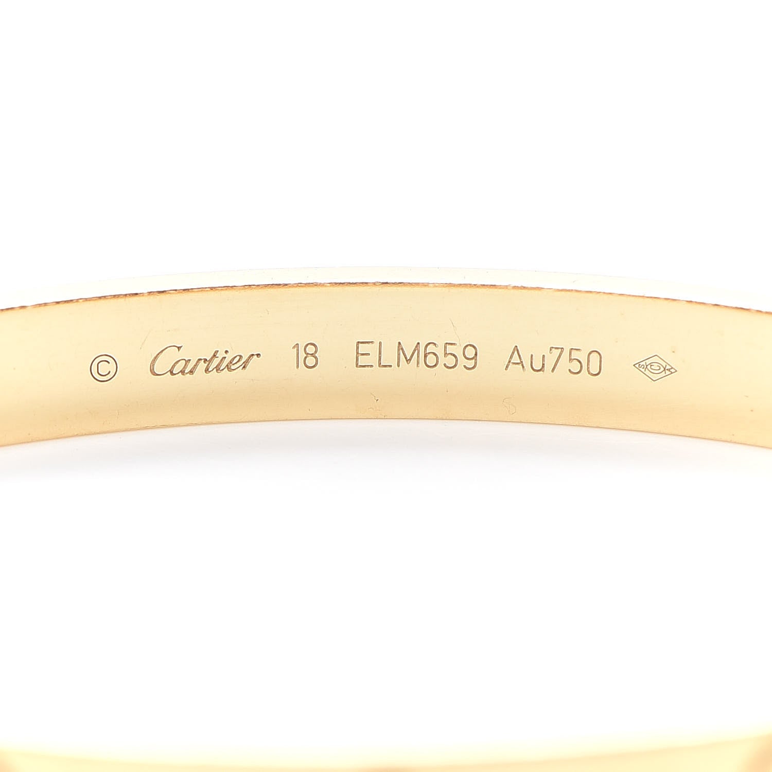 Cartier 18K Yellow Gold LOVE Bracelet 18 5 of 7