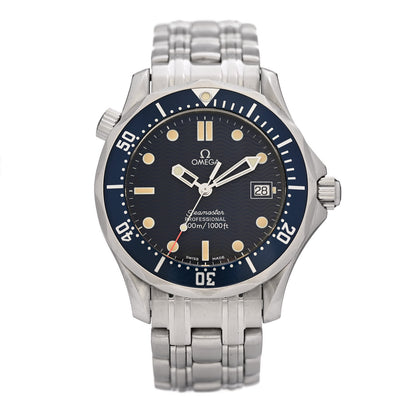 Omega Stainless Steel 36mm Seamaster Professional Quartz Watch Blue 1 of 5