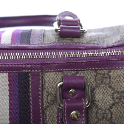 Gucci Monogram Vintage Web Small Boston Purple 9 of 14