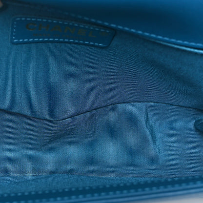 Chanel Lambskin Quilted Medium Boy Flap Blue 5 of 9