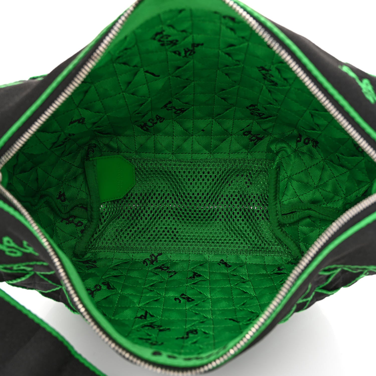 Bottega Veneta Webbing Shoulder Bag Black Green 5 of 10