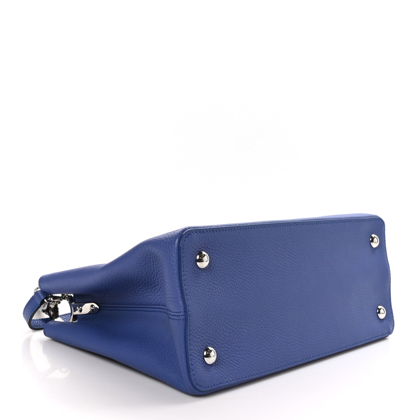 Taurillon Snakeskin Capucines MM Denim