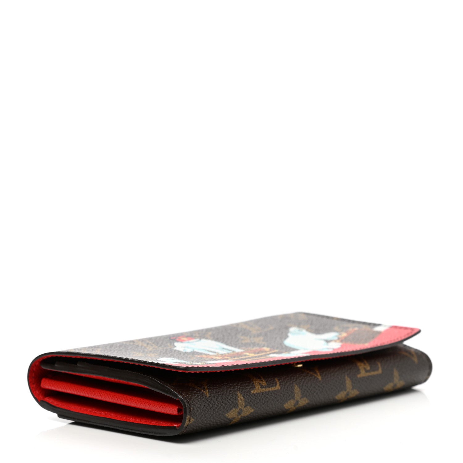Louis Vuitton Monogram 2017 Christmas Animation Sarah Wallet 4 of 7