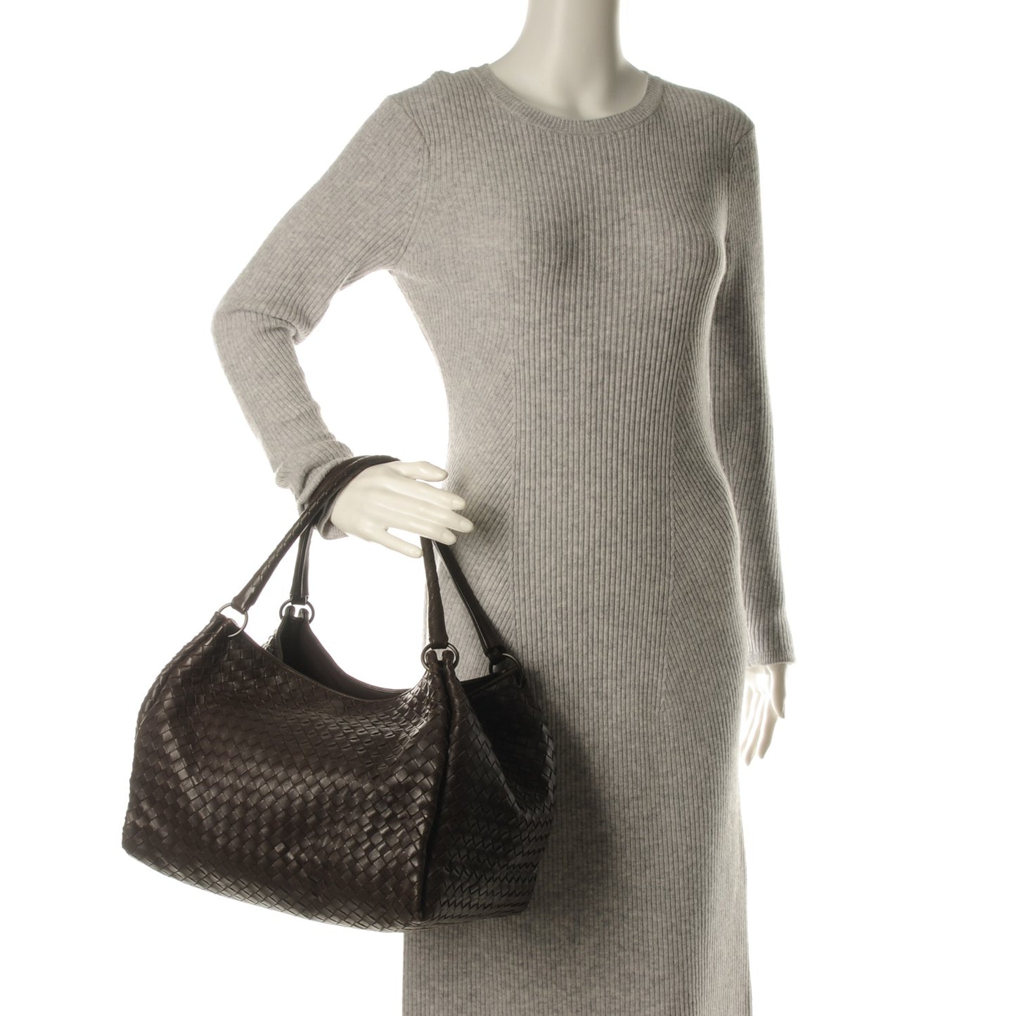 Nappa Intrecciato Parachute Bag Ebano