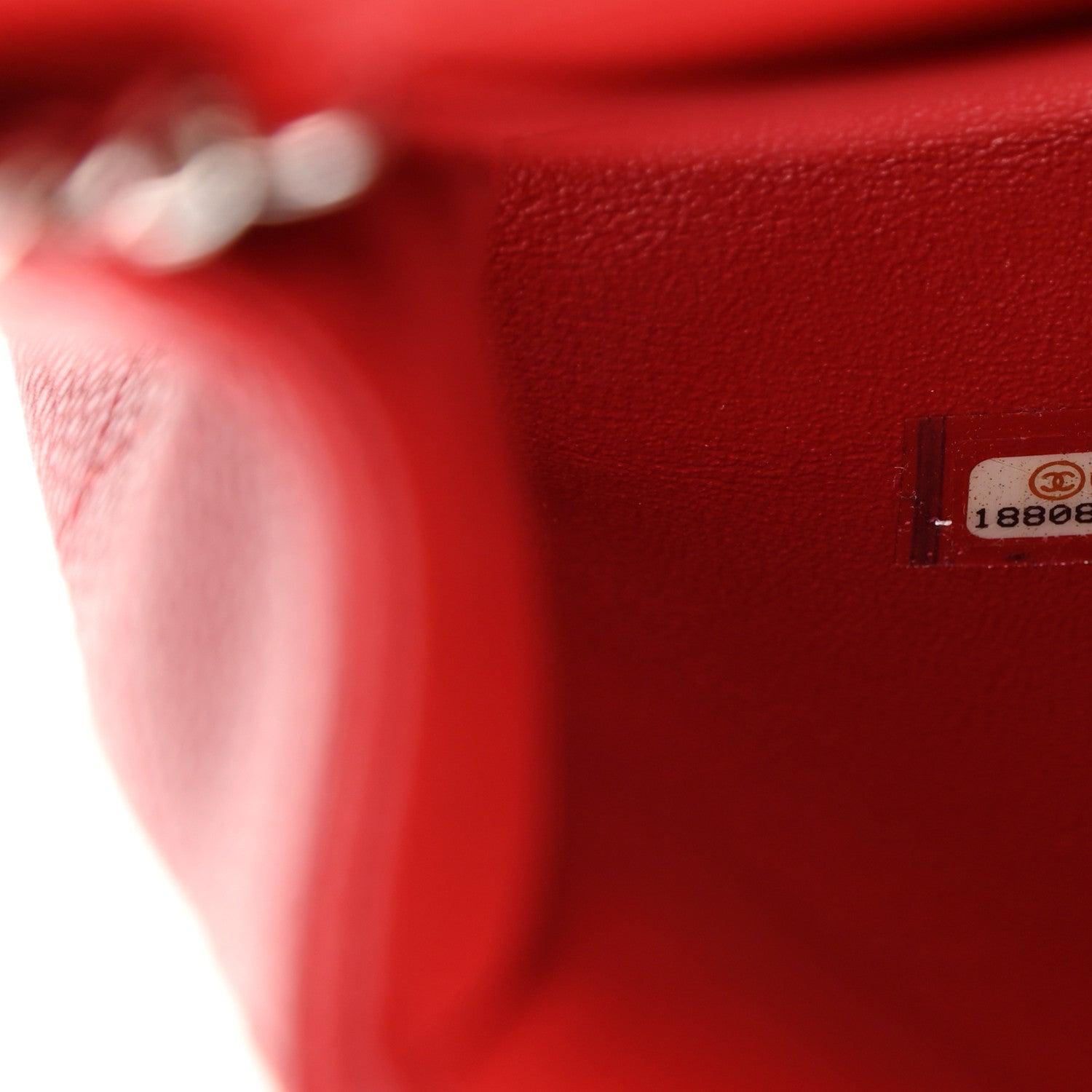 Chanel Caviar Quilted Clutch With Chain Flap Red 7 of 12