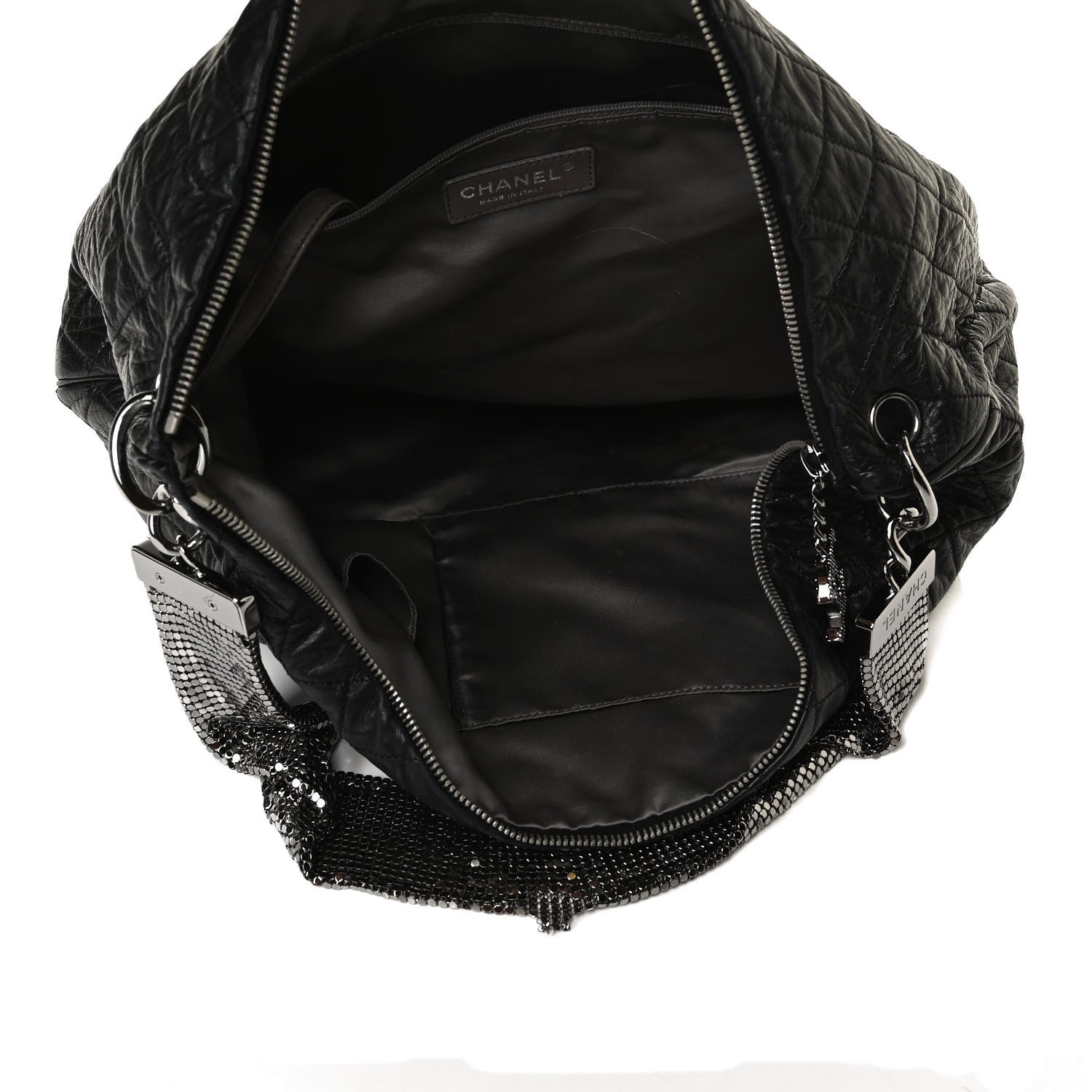 Chanel Lambskin Large Chain Mail Hobo Black 5 of 20