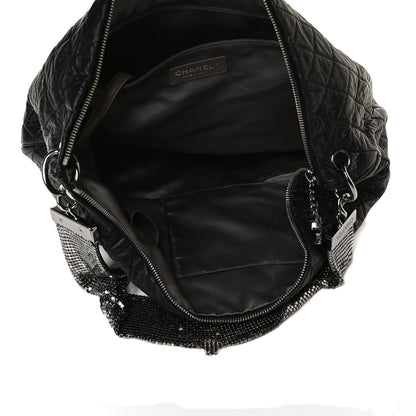 Chanel Lambskin Large Chain Mail Hobo Black 5 of 20