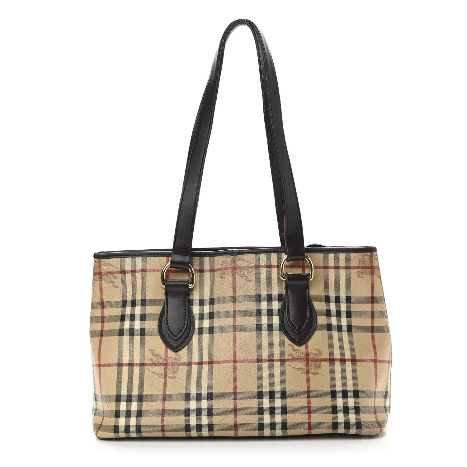 Burberry Haymarket Check Medium Regent Tote Chocolate 1 of 23