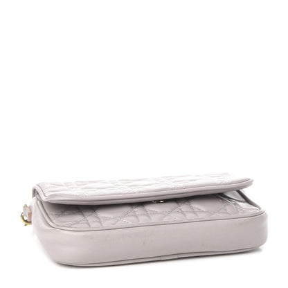 Christian Dior Lambskin Cannage Lady Dior Pochette Grey 4 of 9