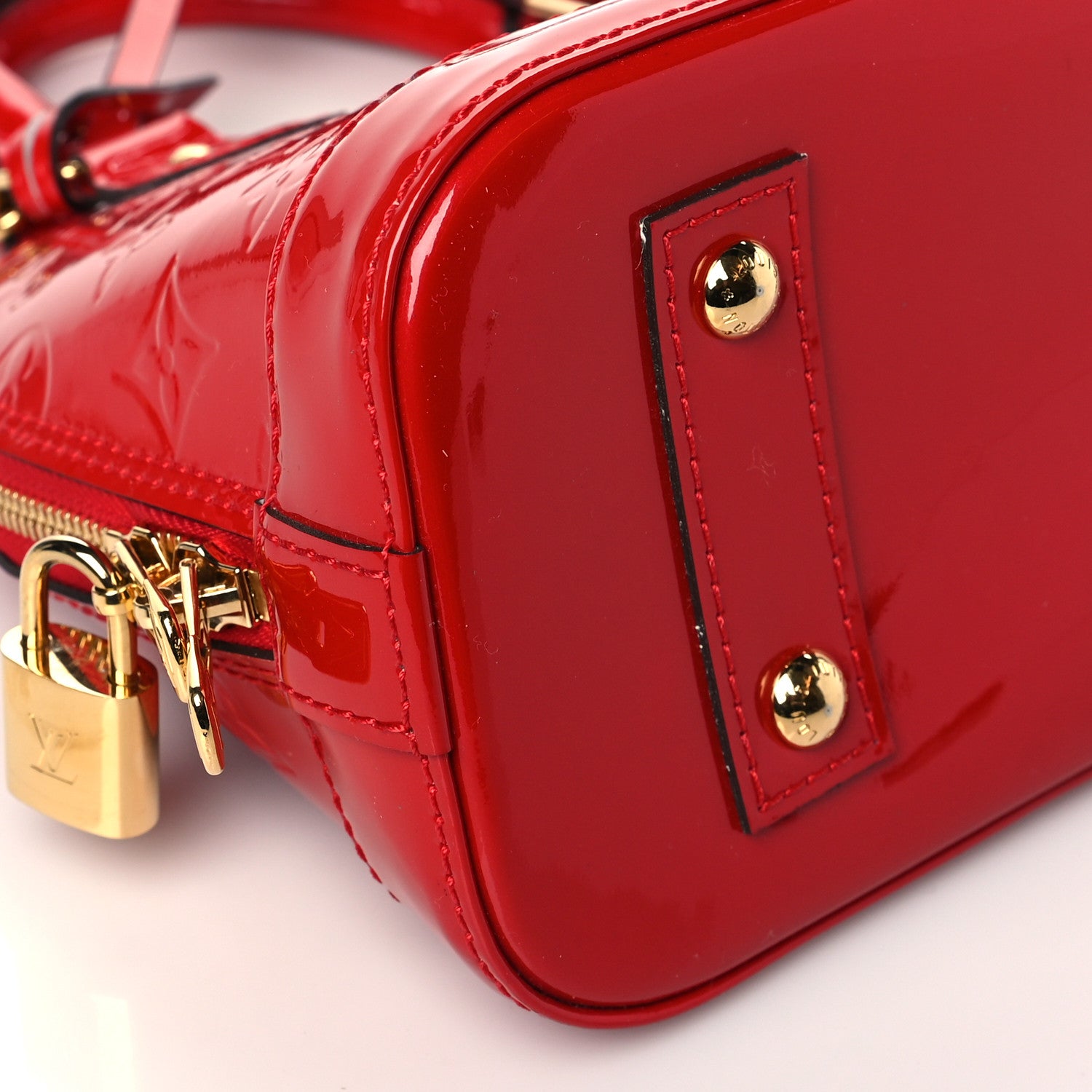 Louis Vuitton Vernis Alma BB Cherry 8 of 9