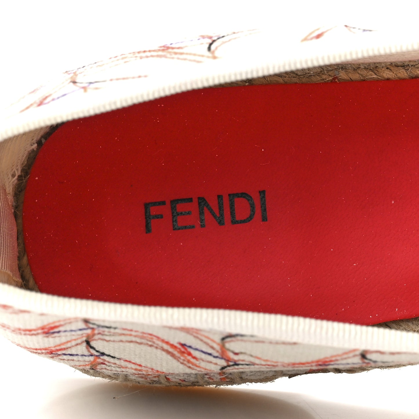 Canvas Bird Print Espadrilles 39.5 Crema Coral Dahlia