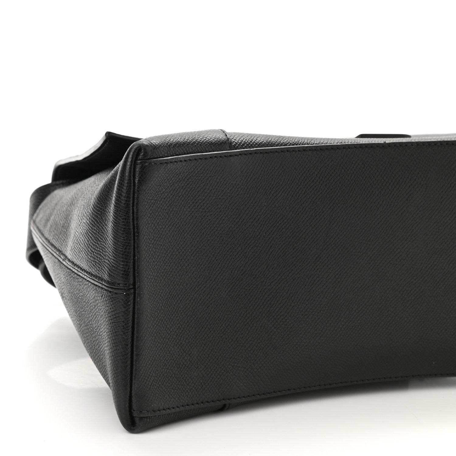 Balenciaga Grained Calfskin Monochrome M Downtown Shoulder Bag Black 8 of 11