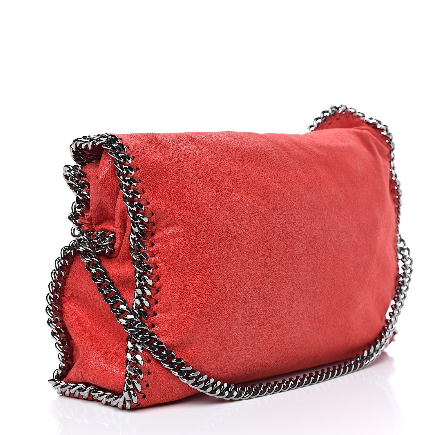 Stella McCartney Shaggy Deer Falabella Fold Over Tote Flame 3 of 11