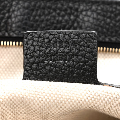 Gucci Pebbled Calfskin Medium Soho Flap Crossbody Black 7 of 10