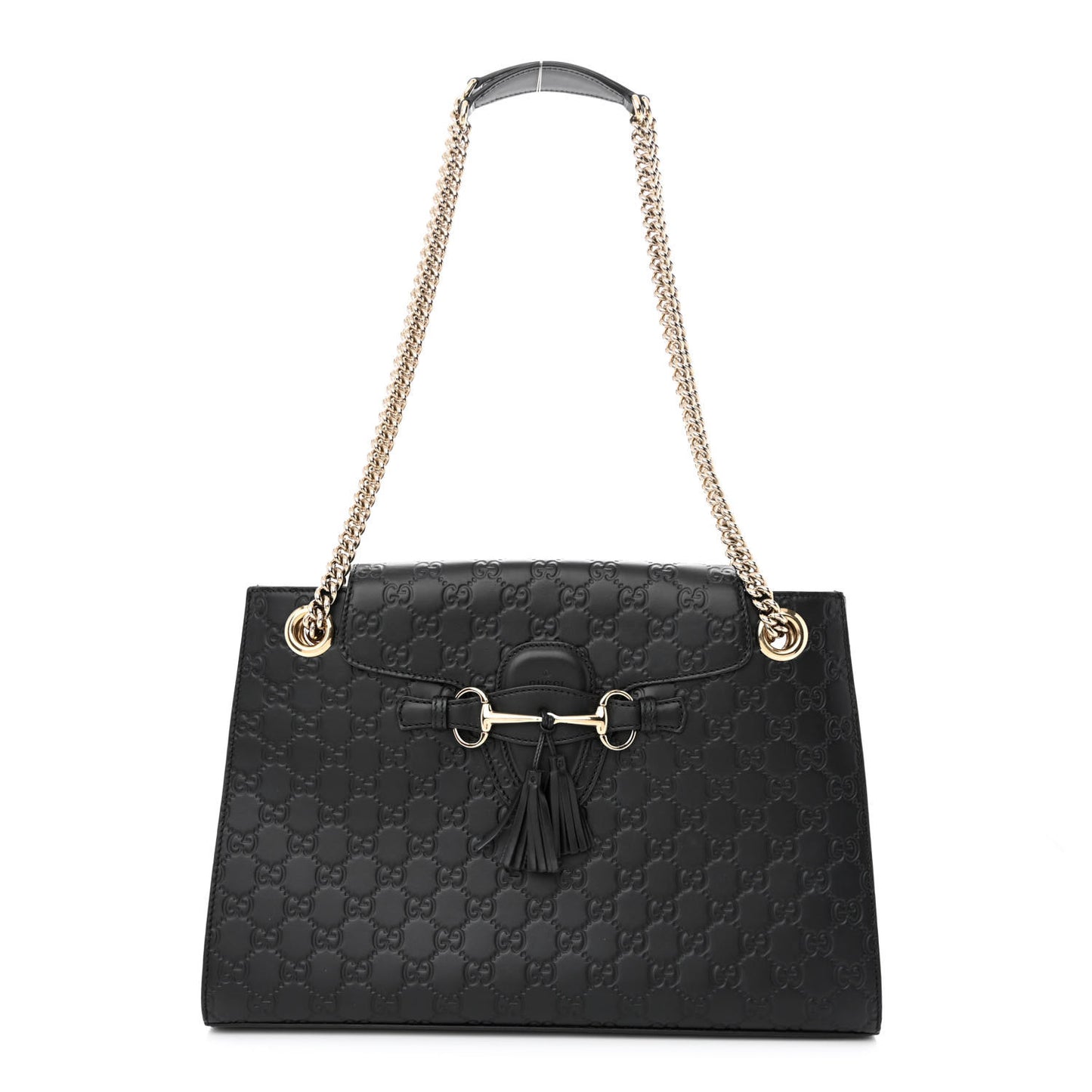 Guccissima Large Emily Chain Shoulder Bag Black