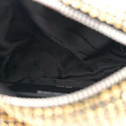 Alexander Wang Mesh Crystal Rhinestone Mini Heiress Pouch Porcelain 5 of 10