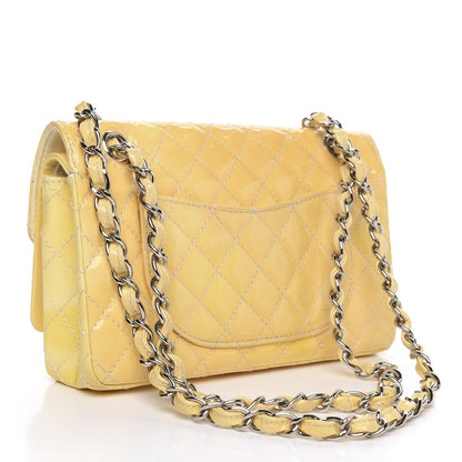 Chanel Patent Quilted Medium Double Flap Yellow 3 of 16